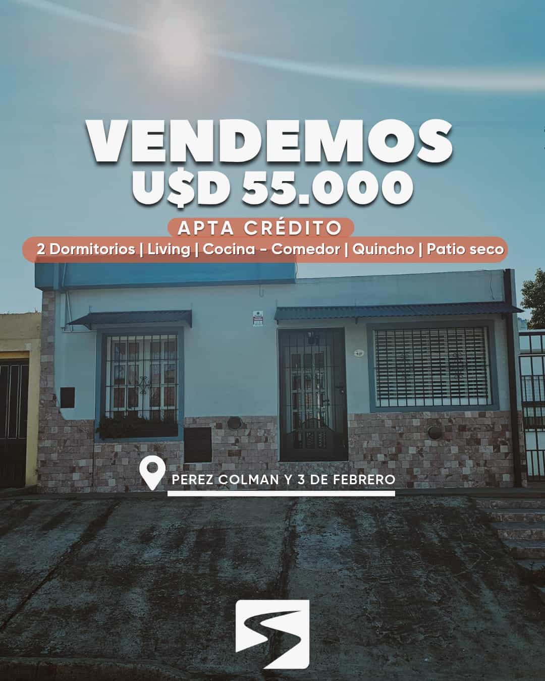 CASA EN VENTA (APTA CREDITO)