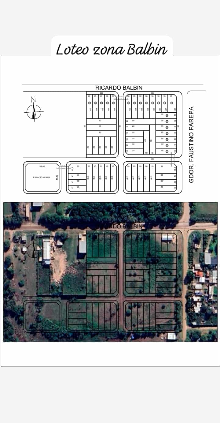 TERRENOS EN VENTA ZONA RICARDO BALBIN