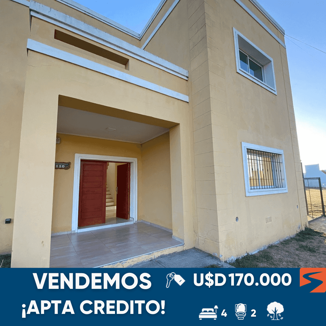 CASA EN VENTA (APTA CREDITO)