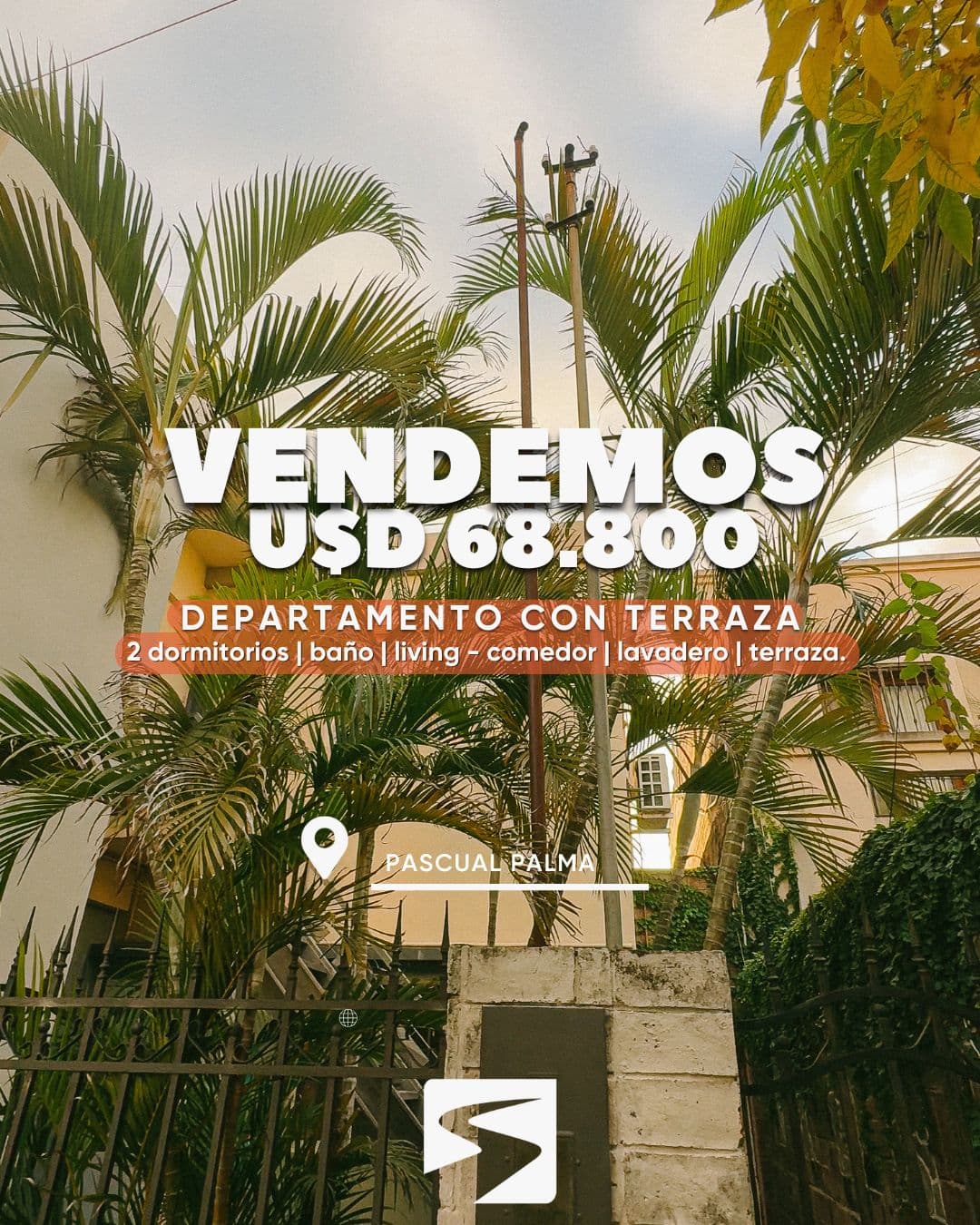 DEPARTAMENTO 2 DORMITORIOS CON AMPLIA TERRAZA