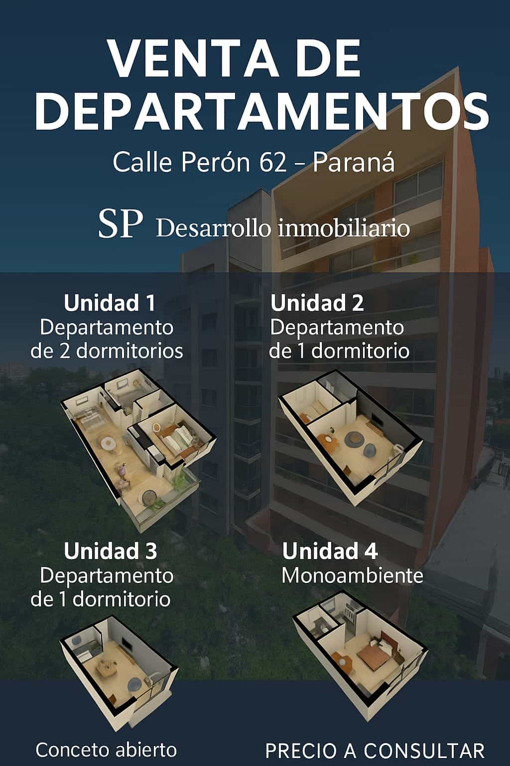 VENTA DE DEPARTAMENTOS | Calle Perón 62 - Paraná